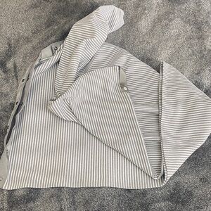 Lululemon Athletica Gray Vinyasa Striped Scarf